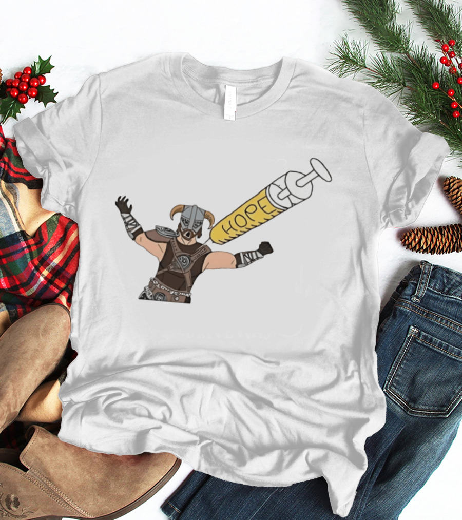 Dragonborn Youtooz Hope Syringe Helmet Warrior T-Shirt