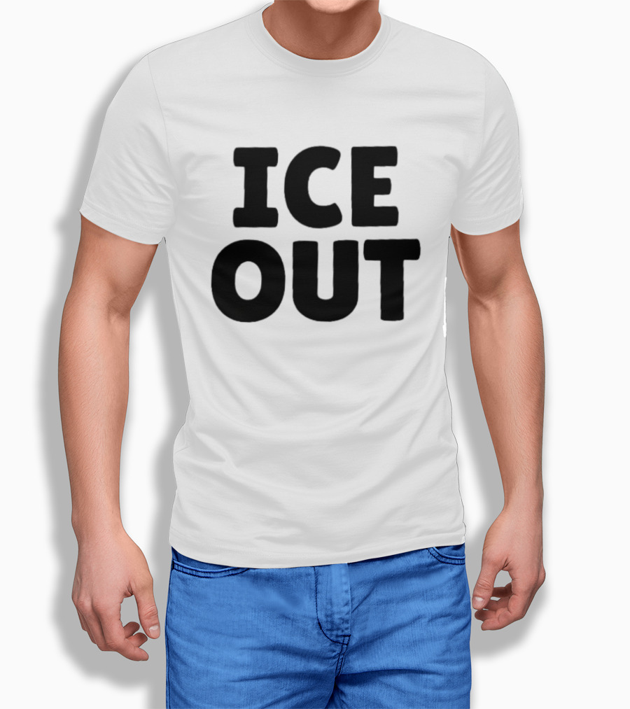 USA People Support ICE OUT Message T-Shirt