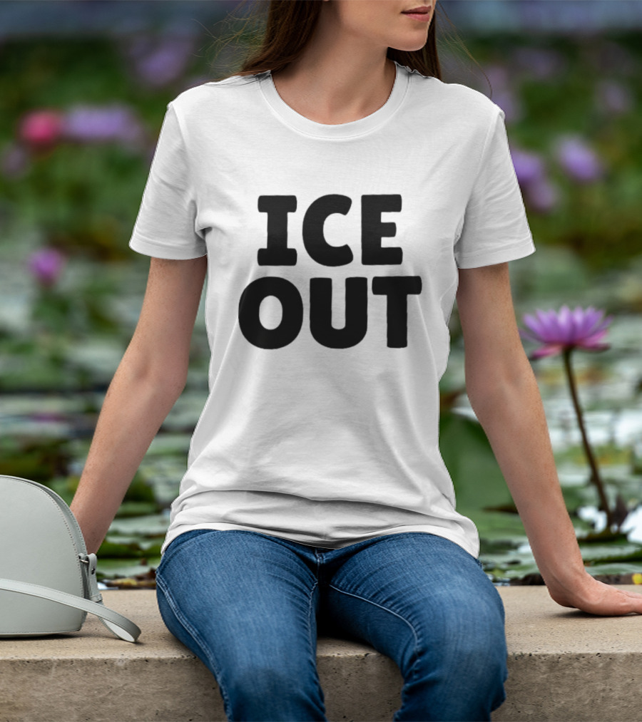 USA People Support ICE OUT Message T-Shirt
