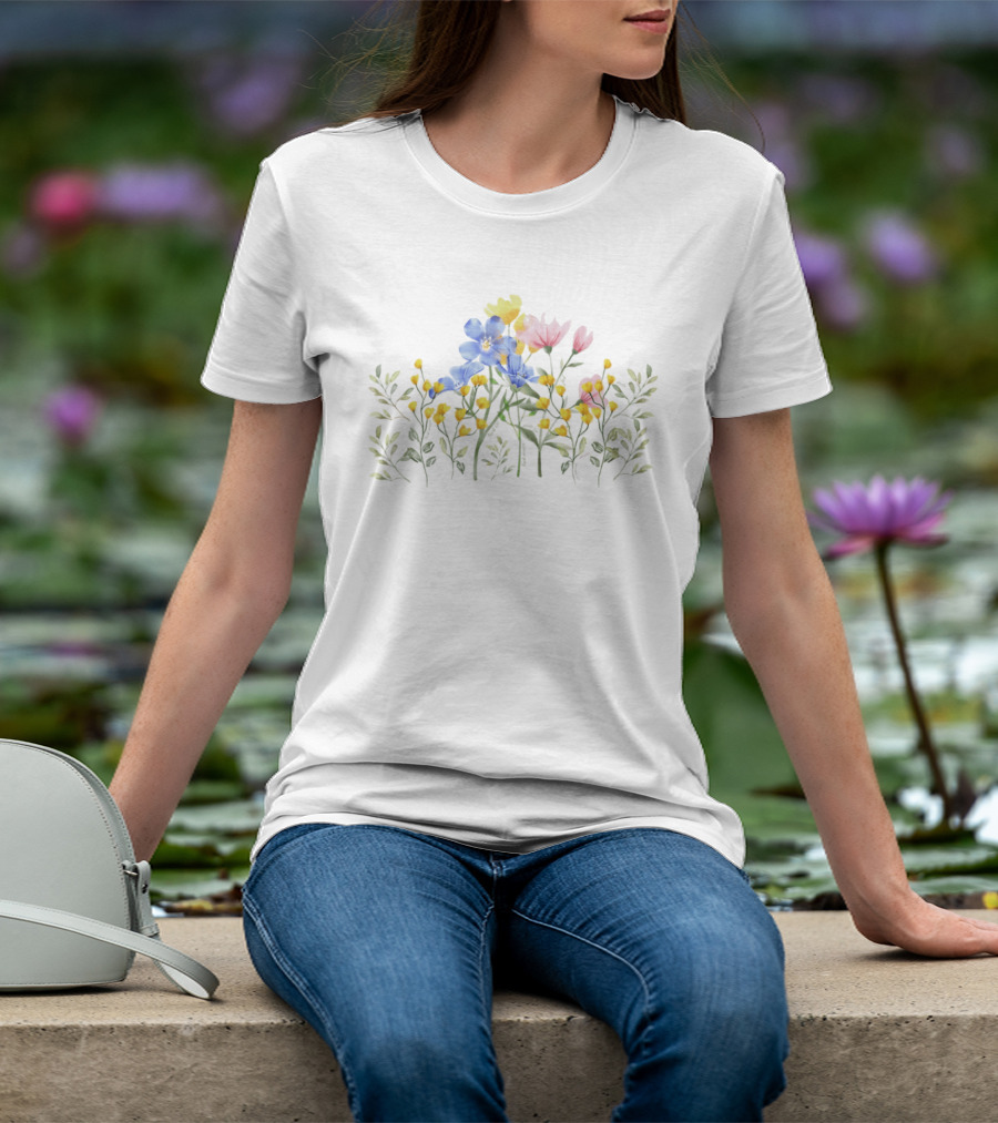 Wildflower Bouquet Nature Blossoms T-Shirt