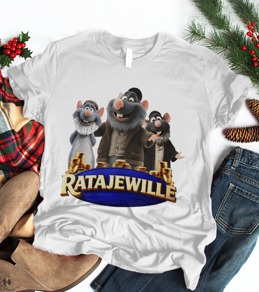 Ratajewille Remy Ratatouille Cartoon Characters Coins T-Shirt