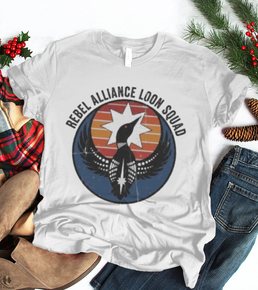 Rebel Alliance Loon Squad Star Emblem Vintage Retro Circle T-Shirt