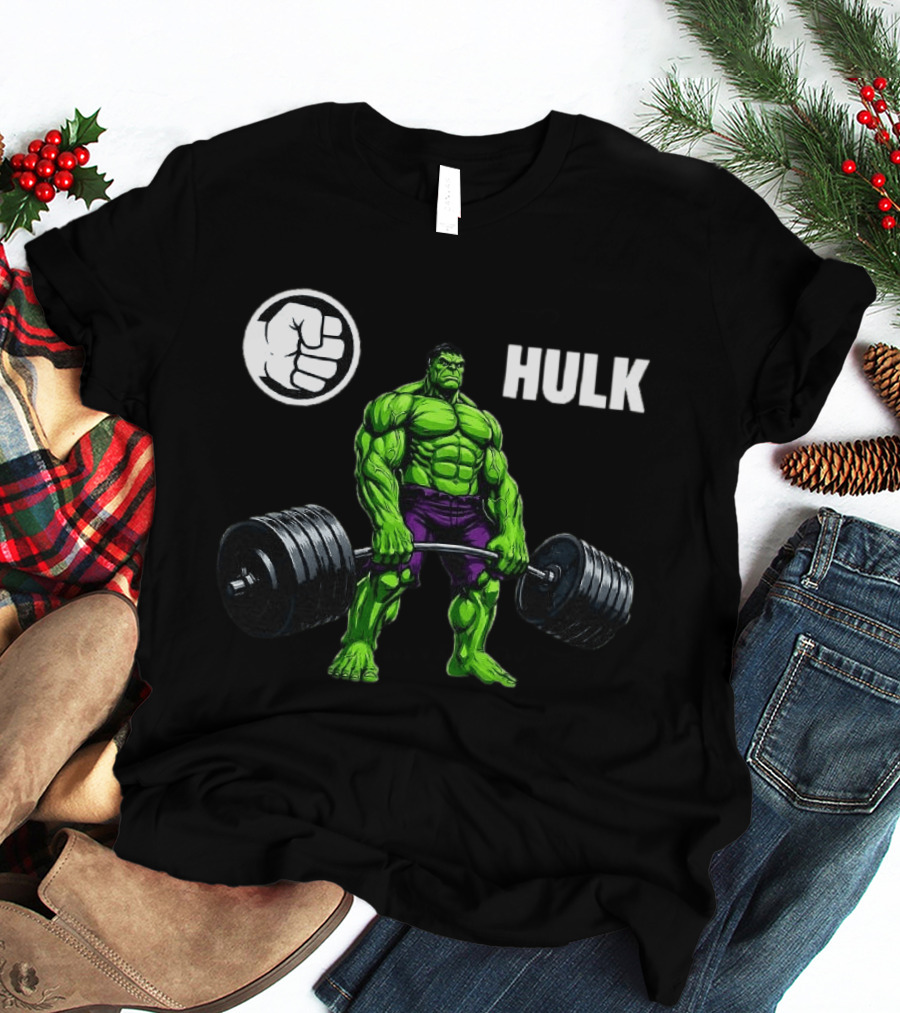 Hulk Lifting Weights Gym Workout Bodybuilding Motivation T-Shirt
