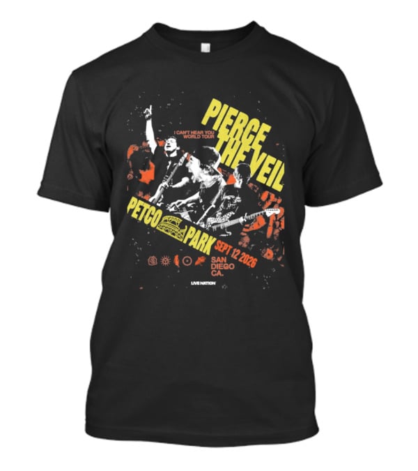 Pierce The Veil Sept 12 2026 Petco Park San Diego CA Concert T-Shirt
