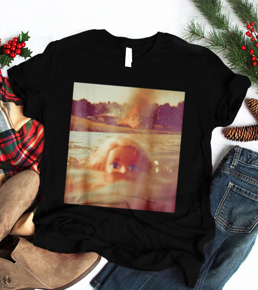 Doll Face Meme Swimming Surreal Humor T-Shirt