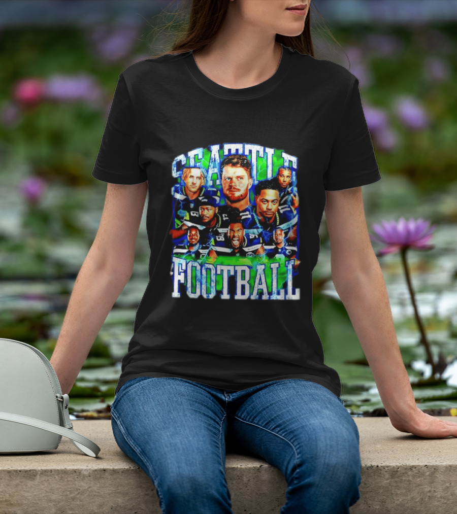 Seattle Football Players Team Spirit Celebration T-Shirt