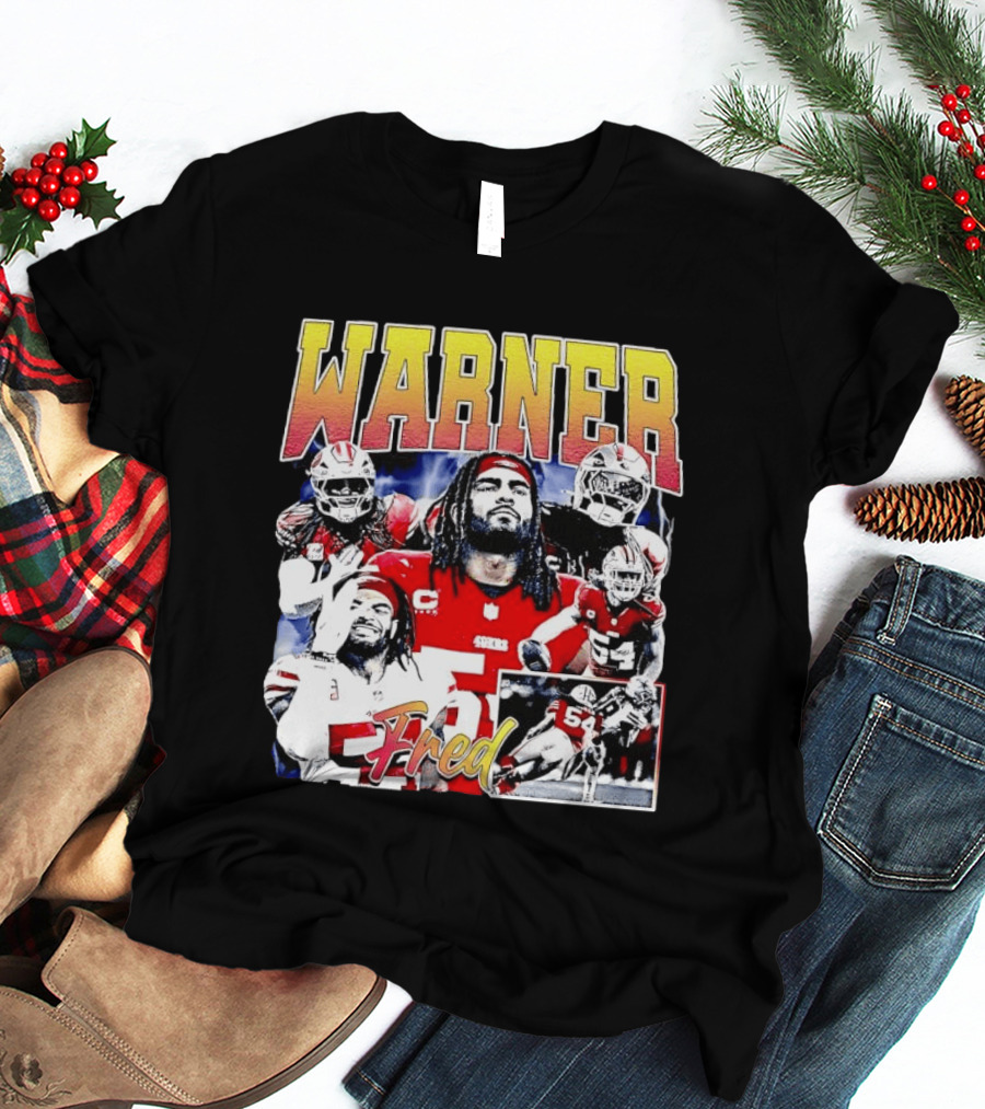 Fred Warner San Francisco Football Collage T-Shirt