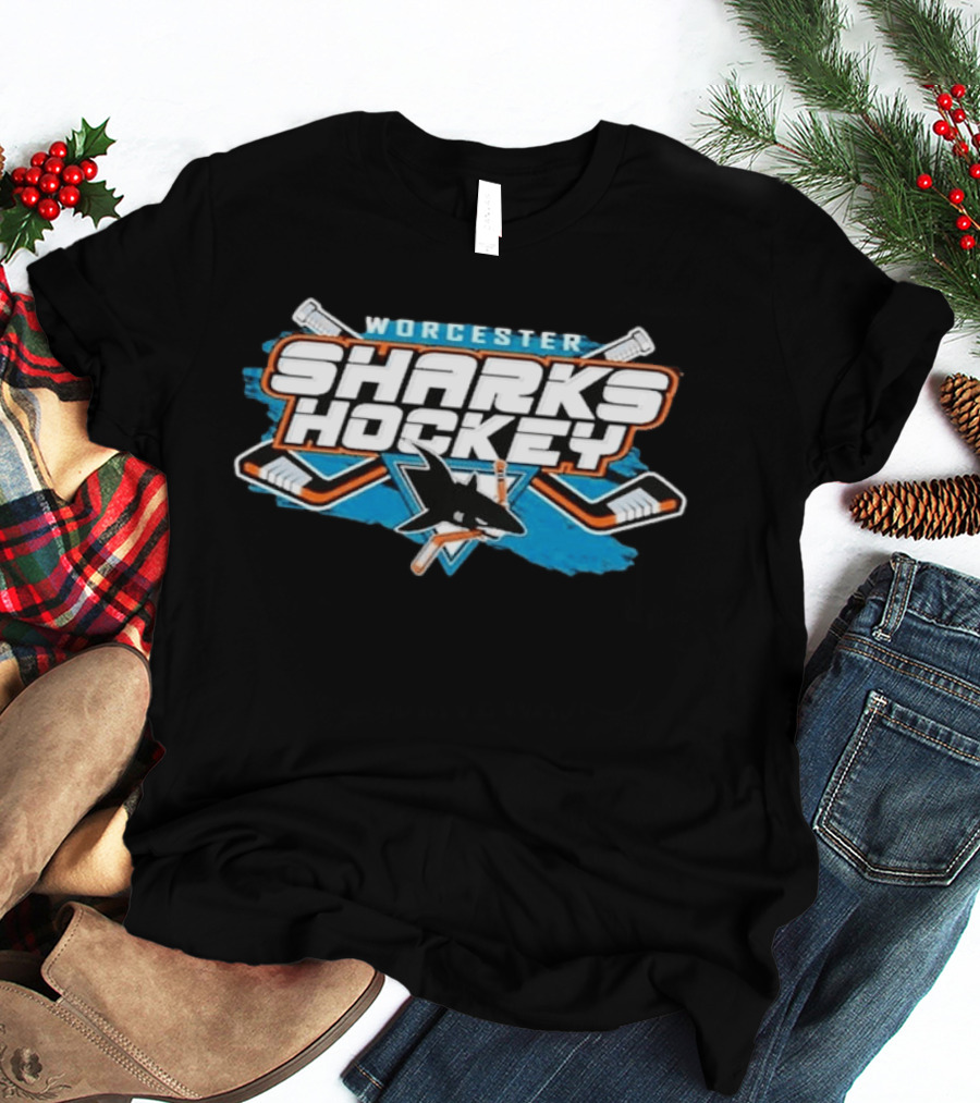 Worcester Sharks Hockey Logo Kottman T-Shirt