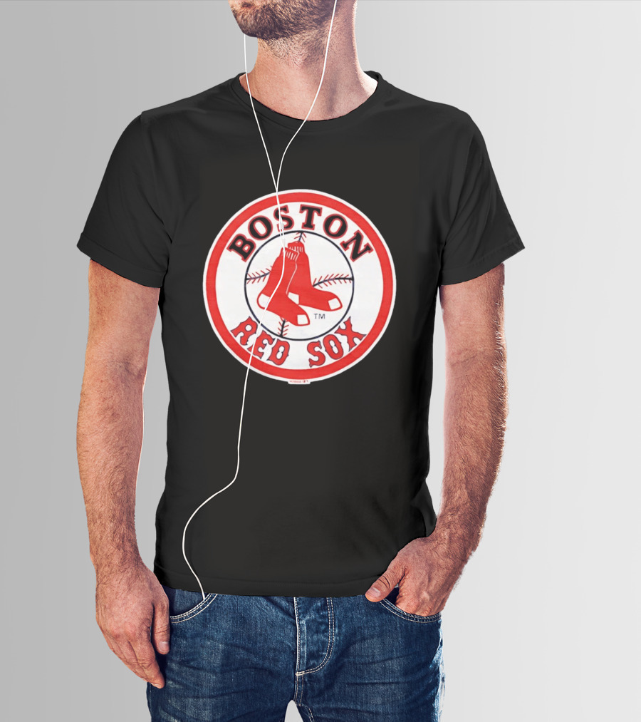 Boston Red Sox Hanging Red Socks Baseball Team T-Shirt