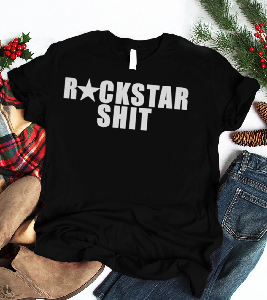 Luna Antonia Rockstar Shit Star Symbol Typography Trend T-Shirt