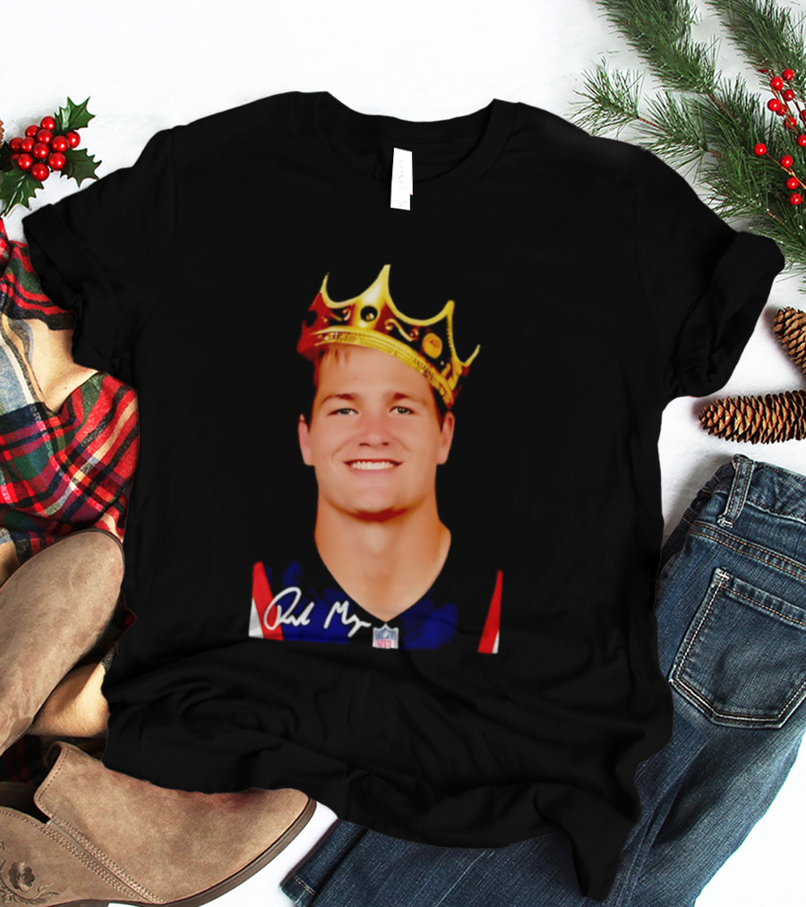 New England Patriots Drake Maye King Of The NFL Star Crown T-Shirt