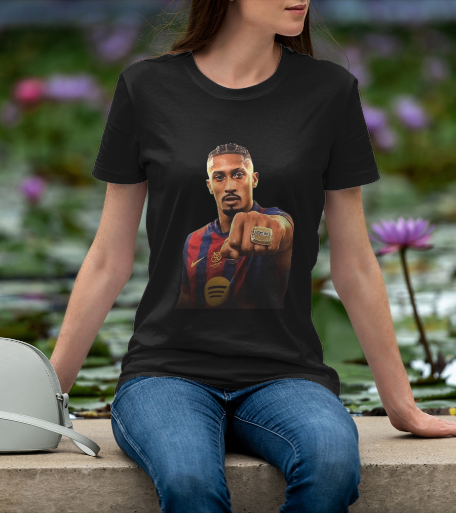 Raphinha 433 Awards Player Of The Year 2025 Ring Barcelona T-Shirt