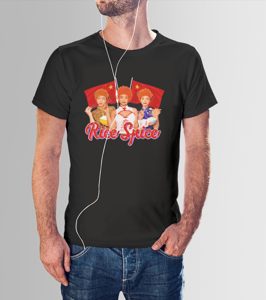 China Rice Spice Trio With Flags And Traditional Attire T-Shirt