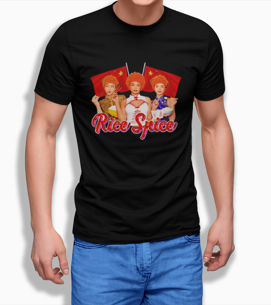 China Rice Spice Trio With Flags And Traditional Attire T-Shirt