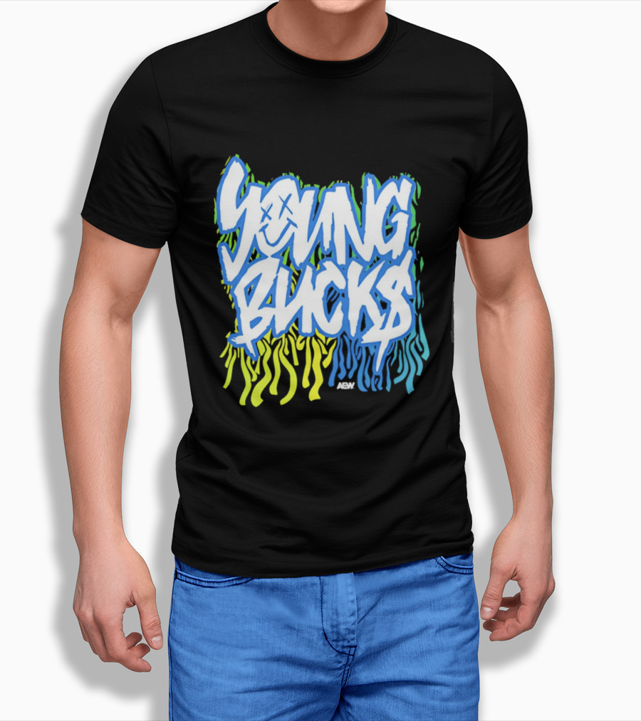 Young Bucks The Party's Back Neon Graffiti T-Shirt