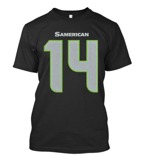 Seattle Seahawks Samerican 14 Jersey T-Shirt