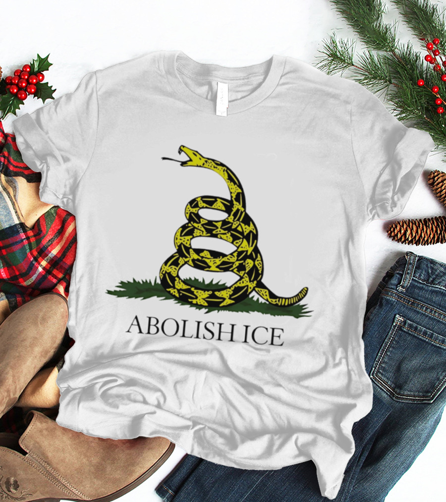 Abolish ICE Gadsden Flag Snake T-Shirt