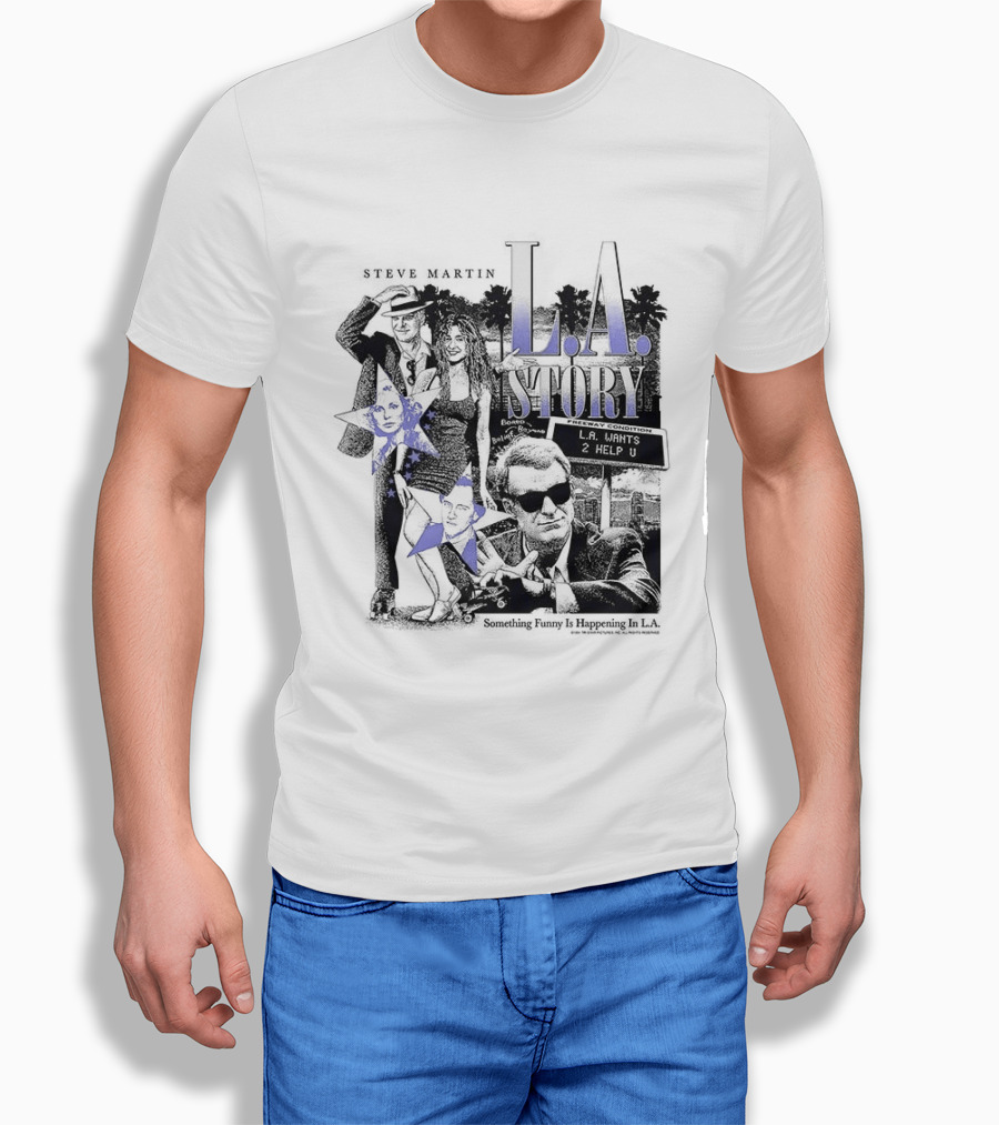 Steve Martin SanDeE L.A. Story Retro Movie 90s Comedy T-Shirt