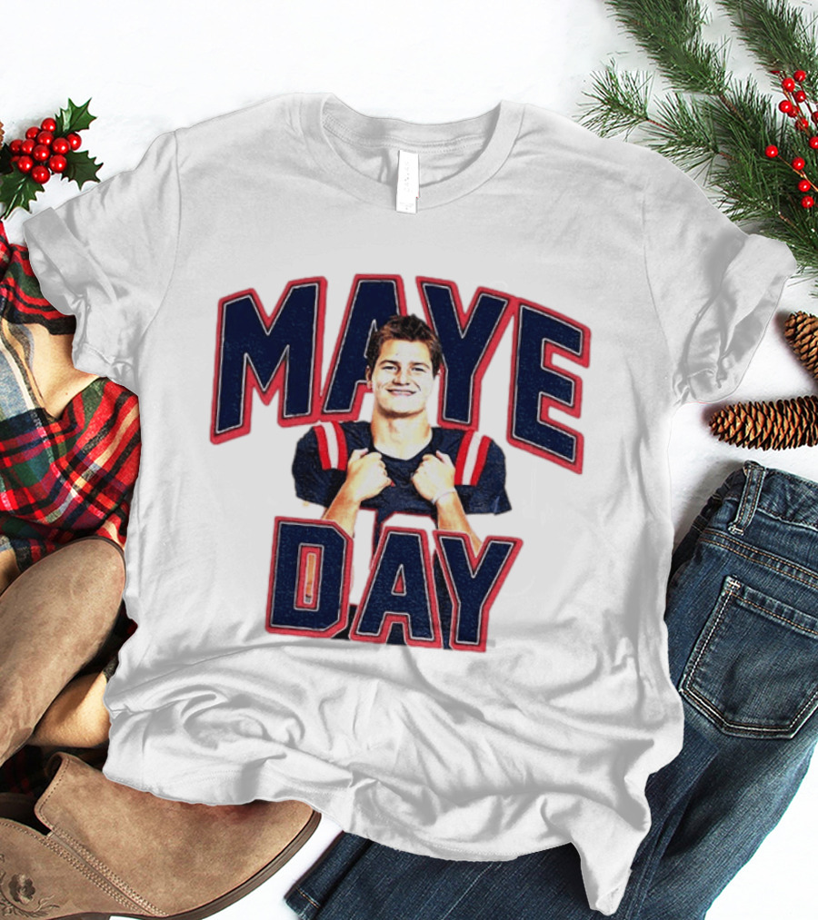 Maye Day Gay For Maye Drake Maye New England Patriots Football Player T-Shirt