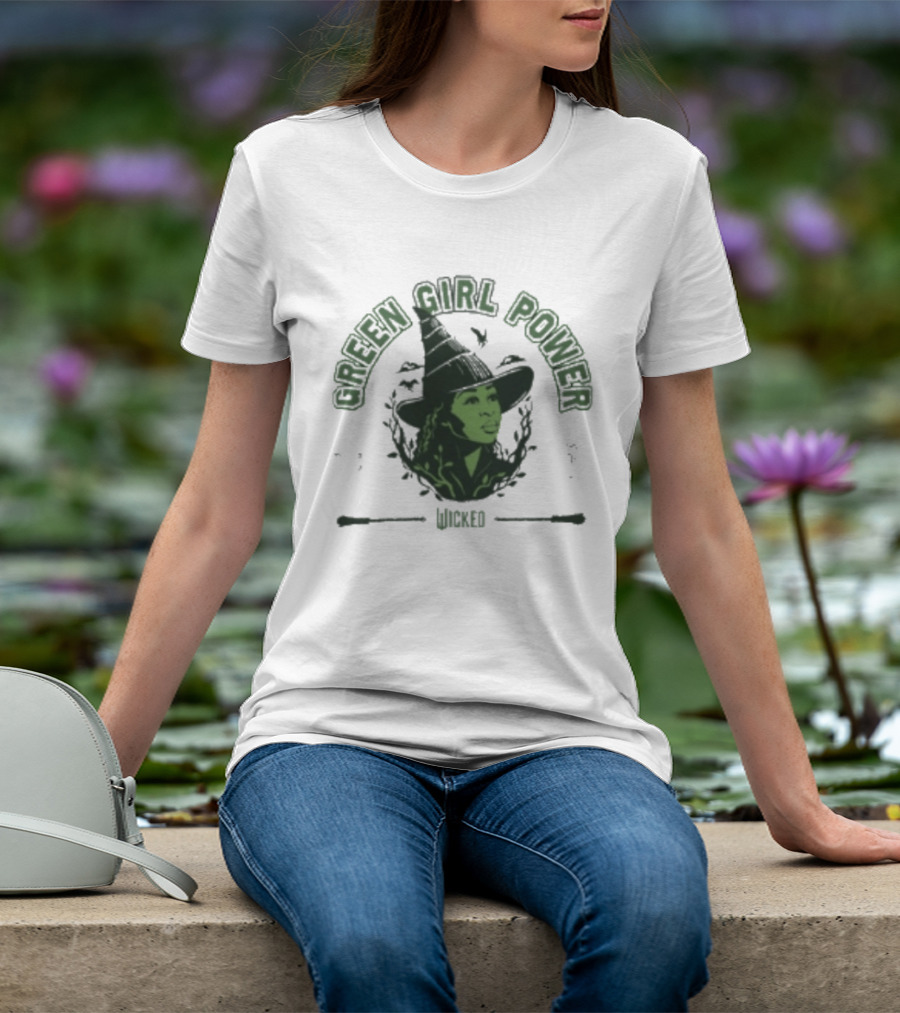 Wicked Green Girl Power Witch T-Shirt