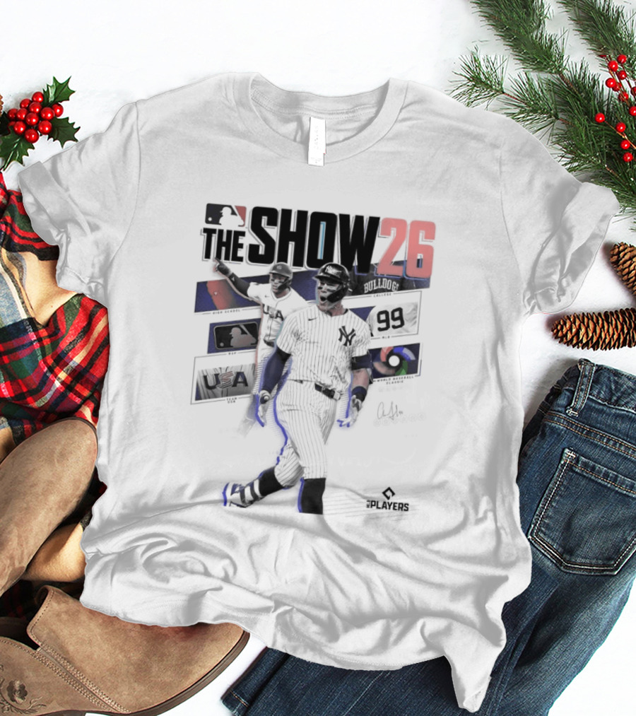 MLB The Show 26 Aaron Judge Yankees Cover Athlete T-Shirt