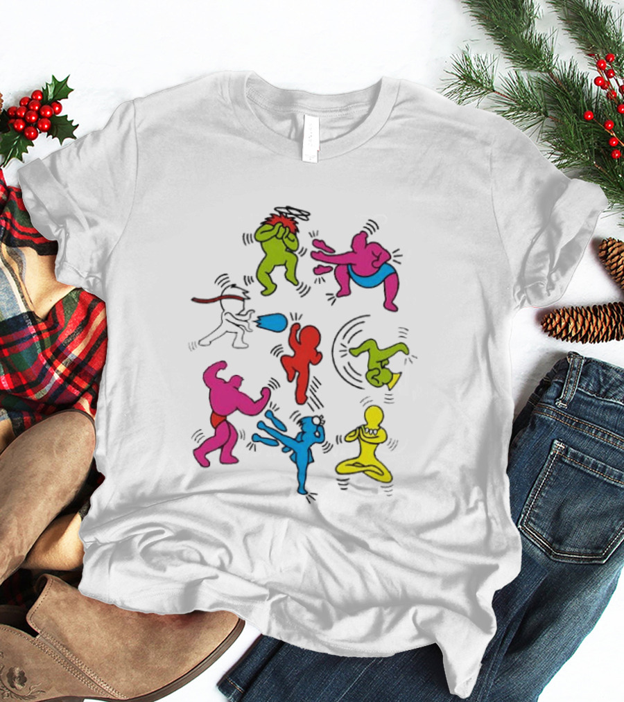 Original 8 Pop Fighter SF 2 Video Game Characters T-Shirt