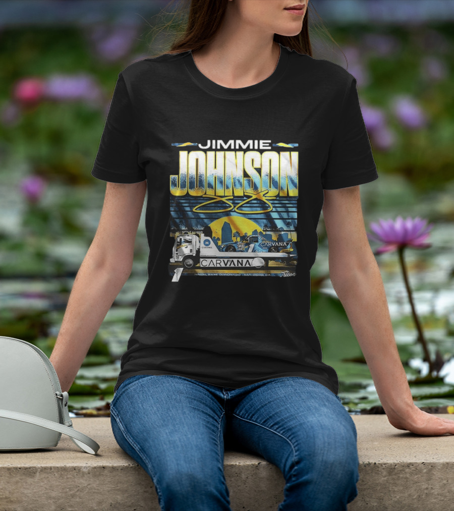 Jimmie Johnson Carvana San Diego Navy Base Coronado 48 Racing Truck T-Shirt