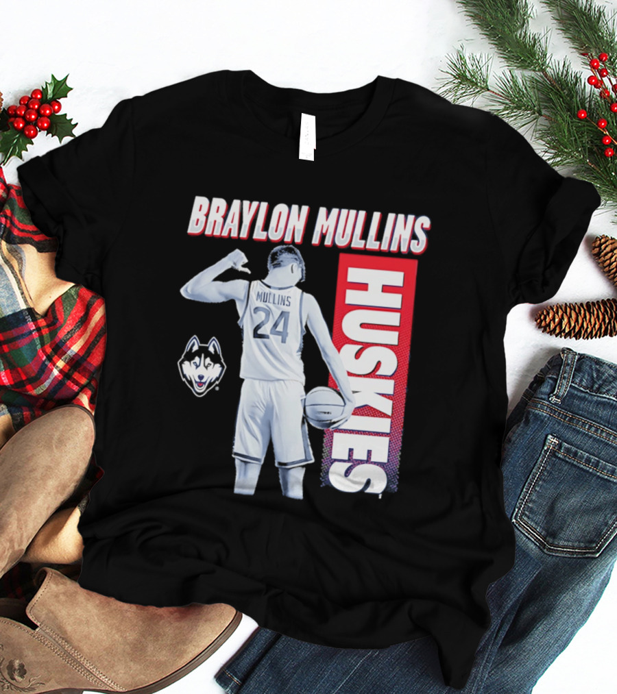 Braylon Mullins UConn Huskies Basketball 24 T-Shirt