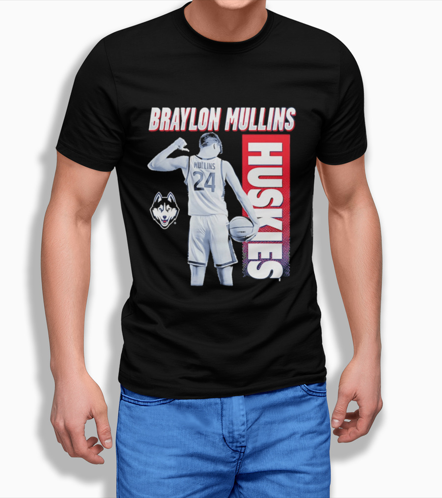 Braylon Mullins UConn Huskies Basketball 24 T-Shirt