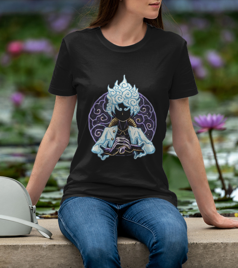 Luffy 5 One Piece Anime Gear Fifth White Hair Transformation T-Shirt