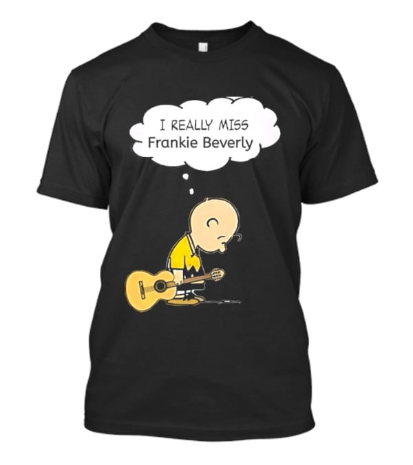 Charlie Brown I Really Miss Frankie Beverly Guitar Player T-Shirt