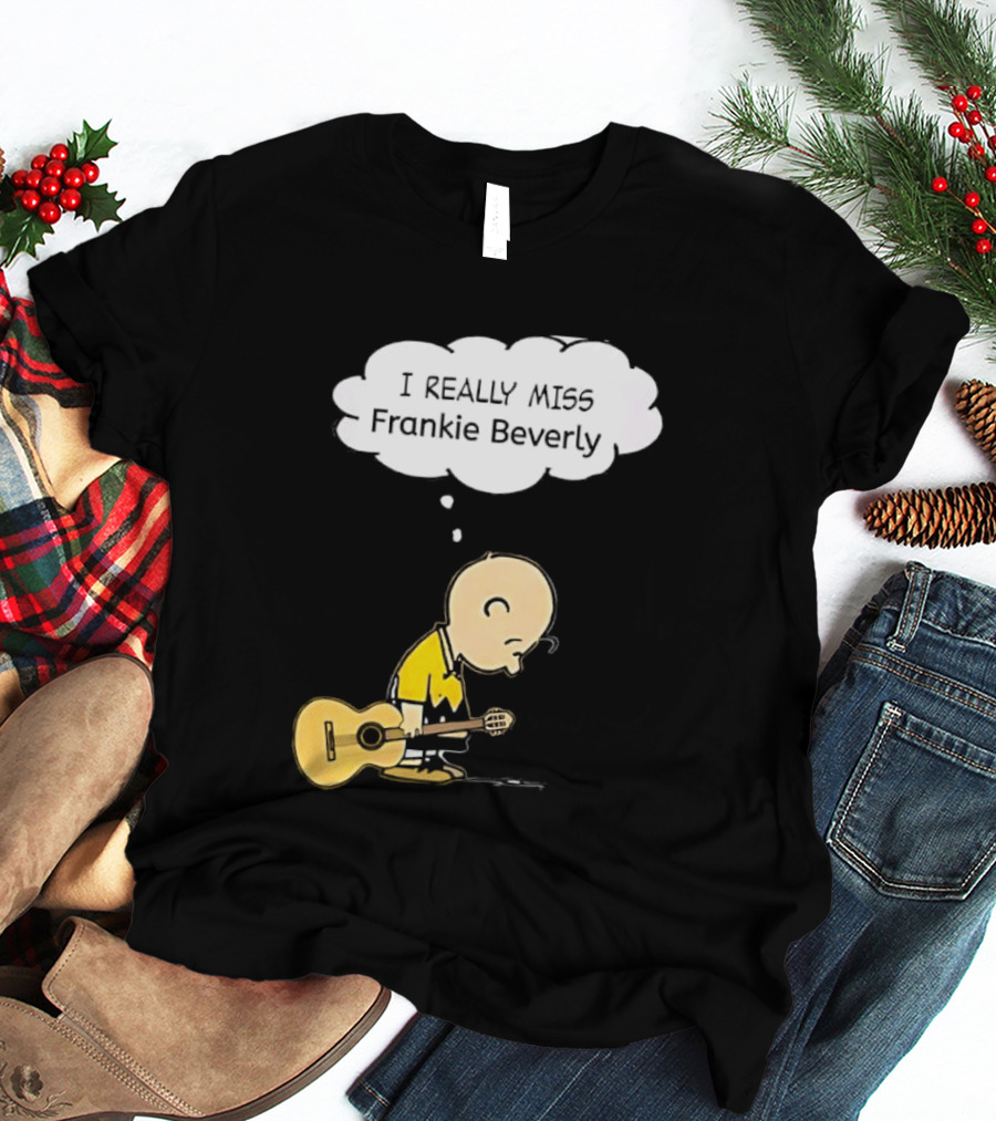 Charlie Brown I Really Miss Frankie Beverly Guitar Player T-Shirt