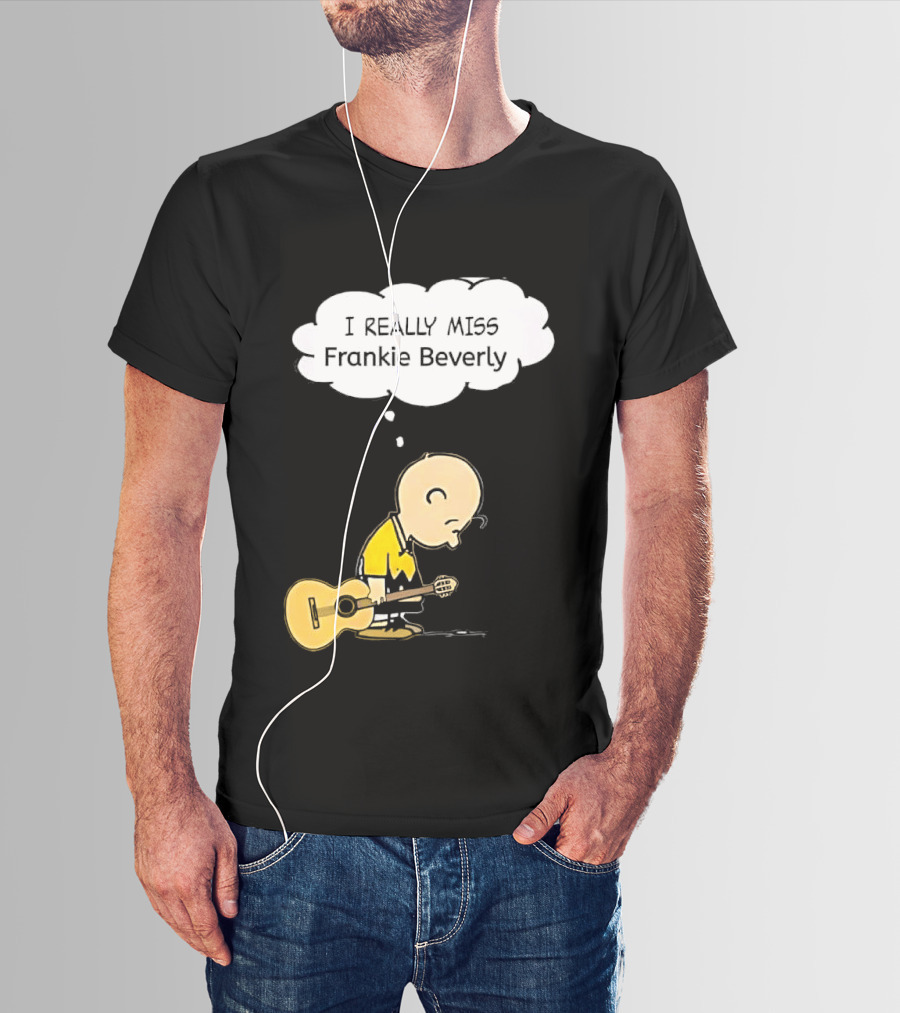 Charlie Brown I Really Miss Frankie Beverly Guitar Player T-Shirt