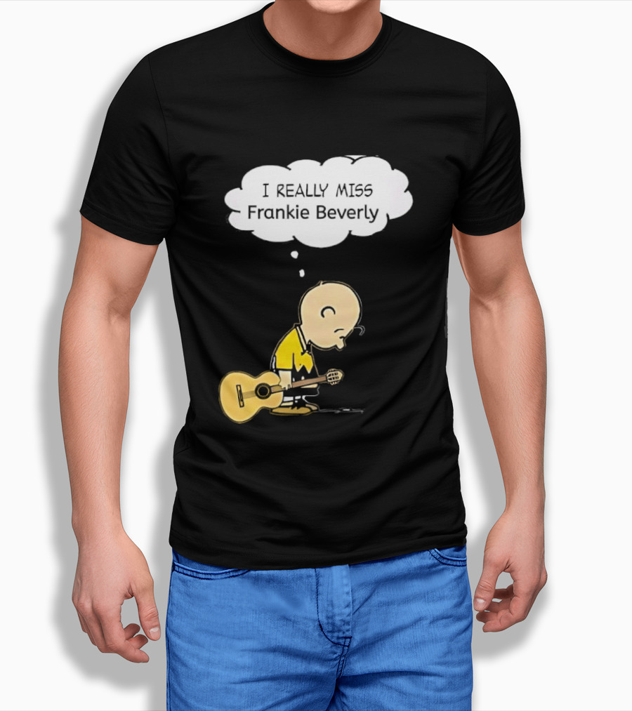Charlie Brown I Really Miss Frankie Beverly Guitar Player T-Shirt