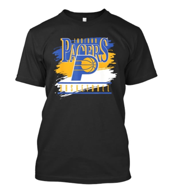 Indiana Pacers Basketball Spilled Paint NBA T-Shirt