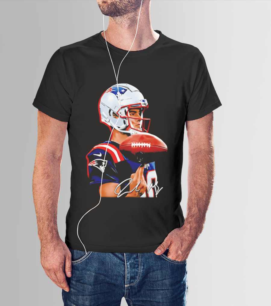 Drake Maye New England Patriots Quarterback Football Patriots Jersey T-Shirt