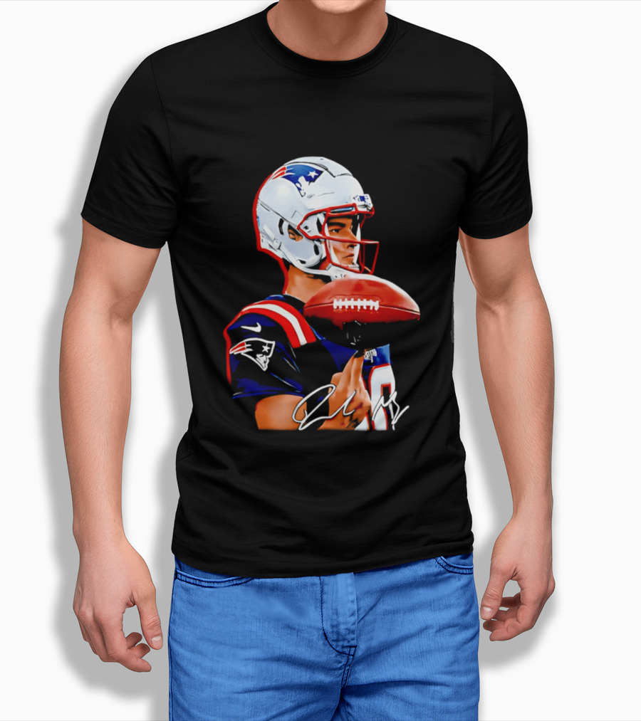 Drake Maye New England Patriots Quarterback Football Patriots Jersey T-Shirt