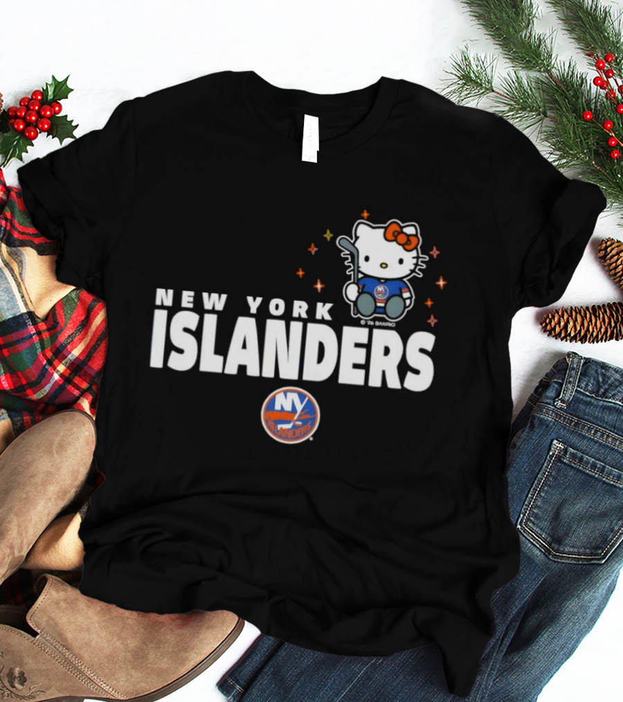 Hello Kitty New York Islanders NHL Hockey Crossover 2026 Winter Sports T-Shirt
