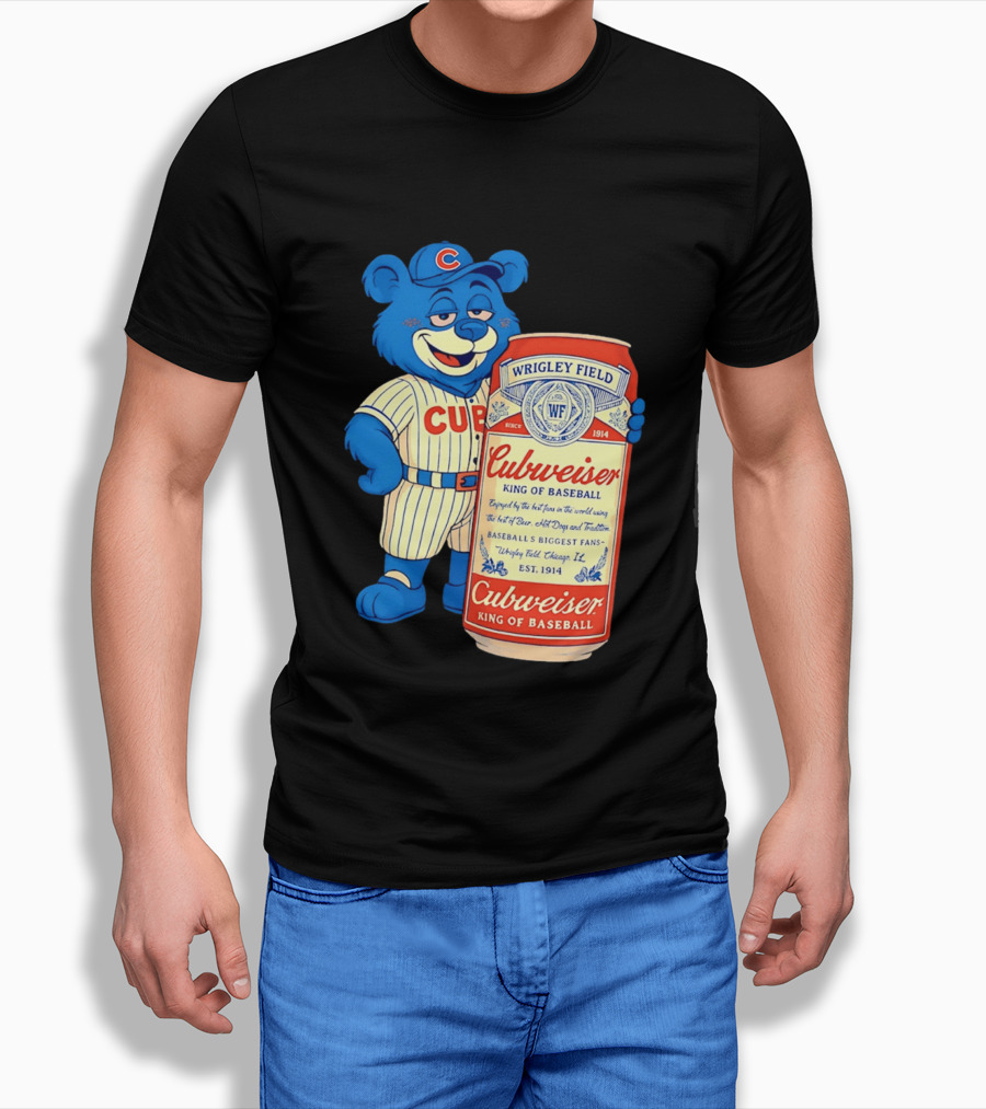 Cubs Wrigley Field Cubweiser King Of Baseball 1914 Bear Fans T-Shirt