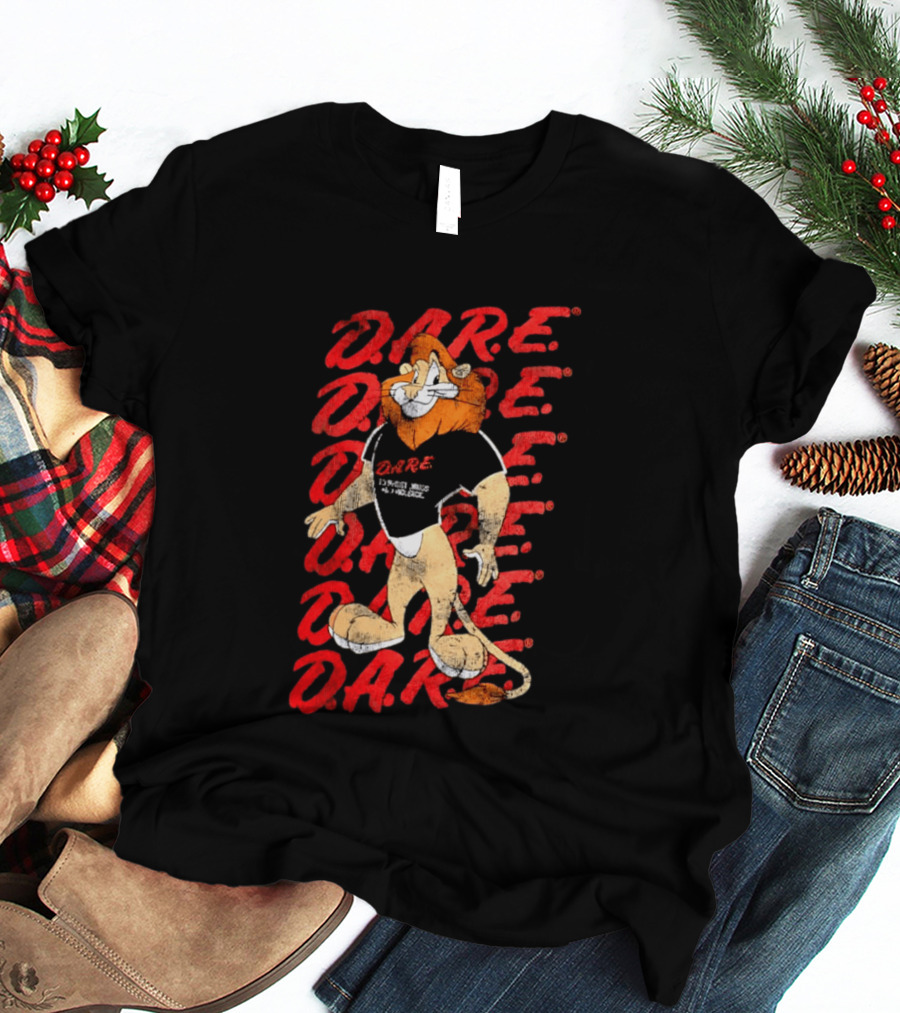 DARE To Resist Drugs And Violence Daren The Lion T-Shirt