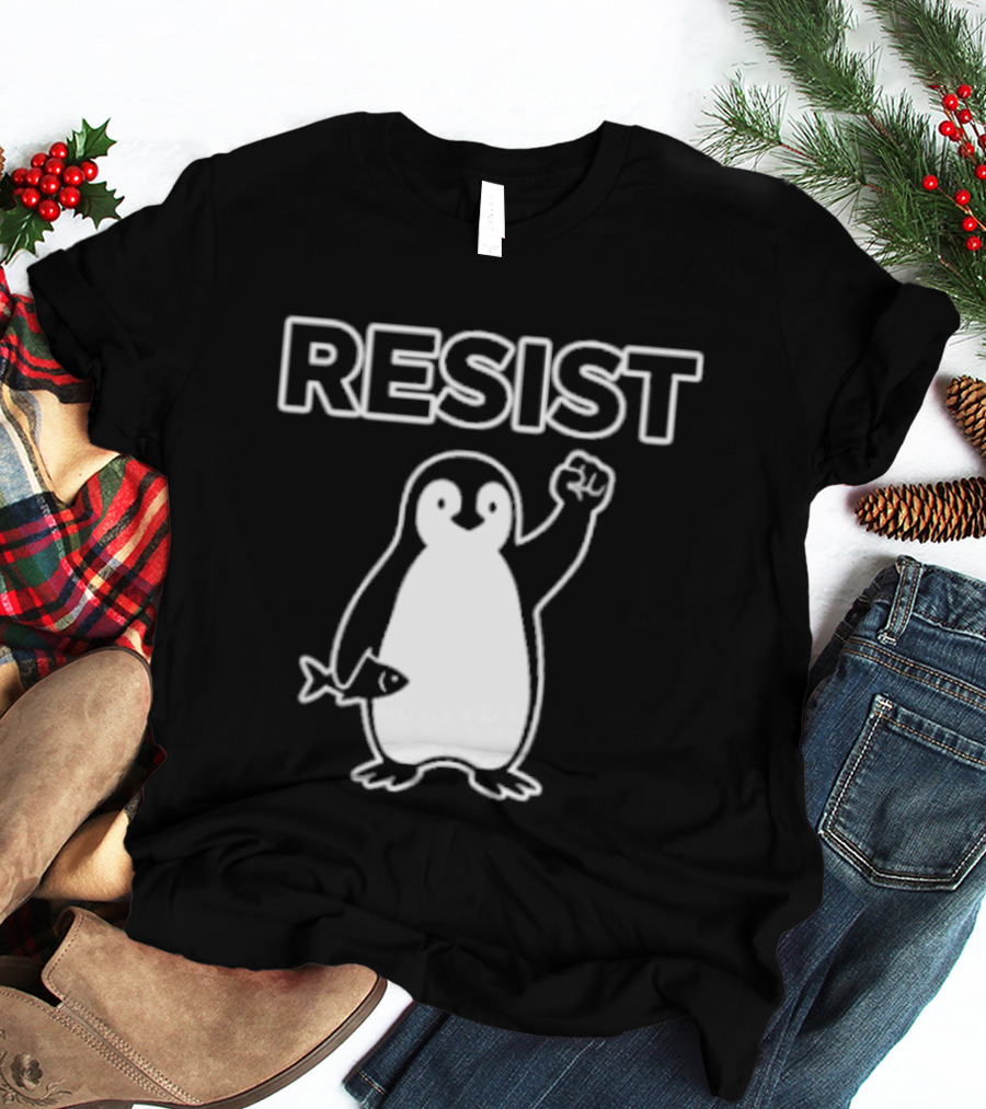 Penguin Resist Fist Fish Minnesota T-Shirt