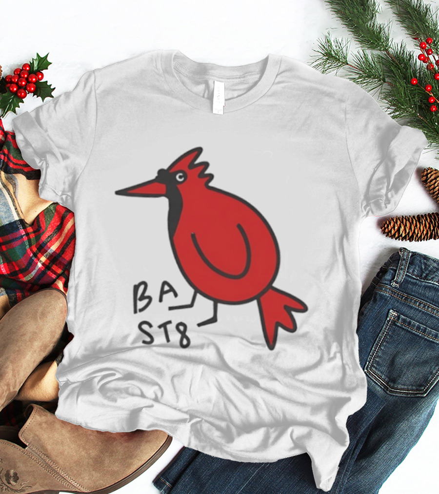 Ball State Cardinal Bird Doodle BSU Football T-Shirt
