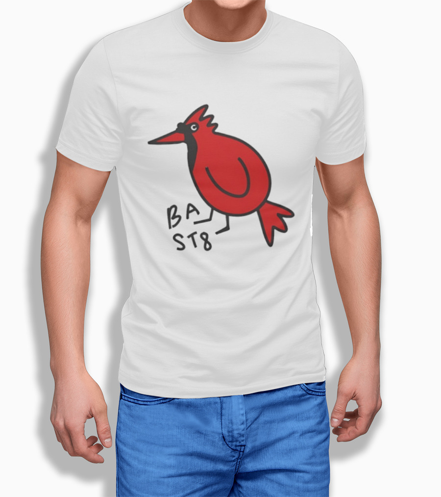 Ball State Cardinal Bird Doodle BSU Football T-Shirt