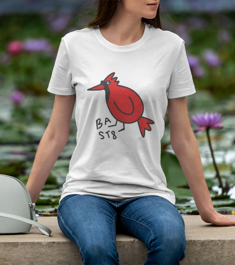 Ball State Cardinal Bird Doodle BSU Football T-Shirt