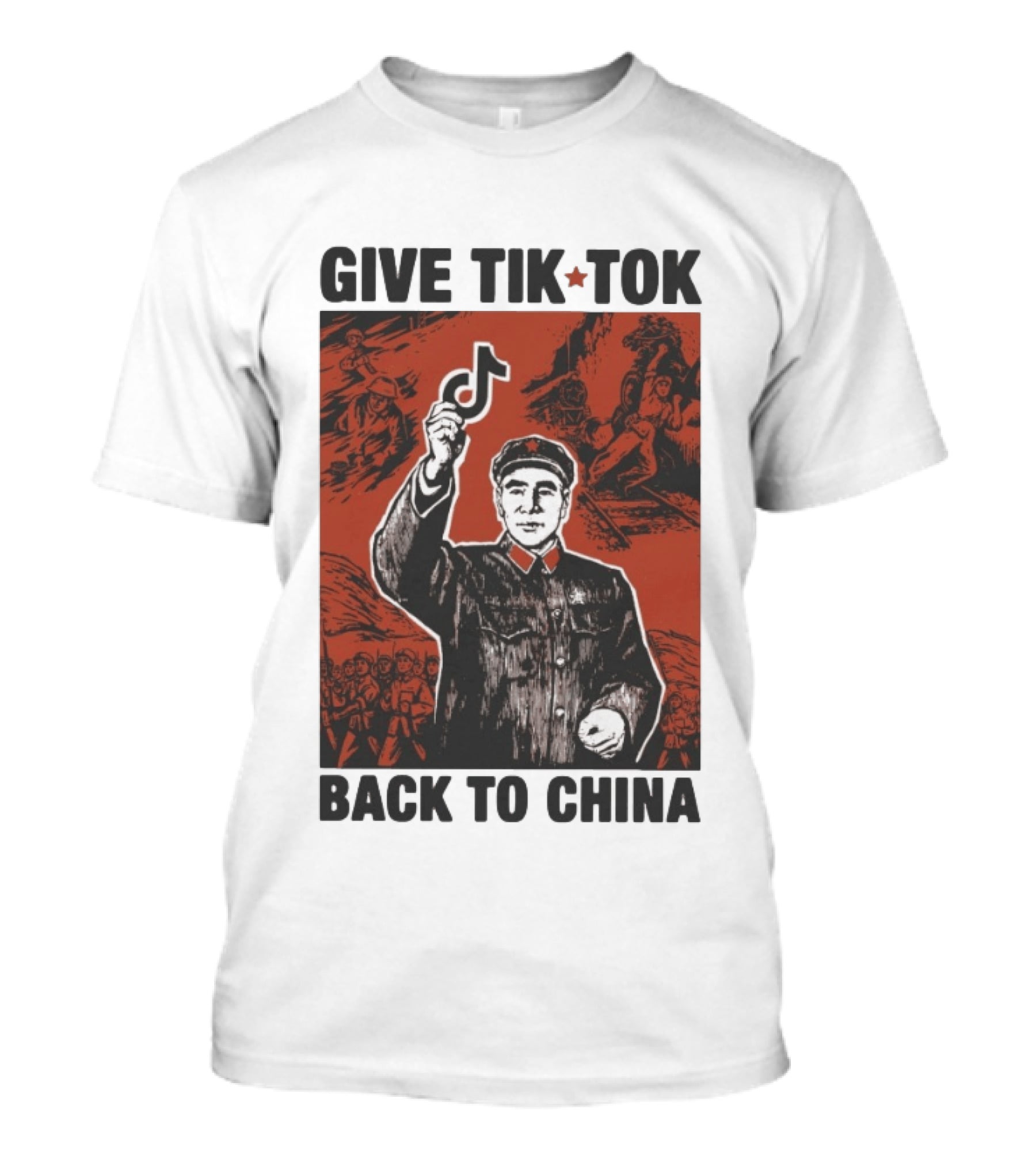 Give TikTok Back To China Mao Zedong Propaganda T-Shirt