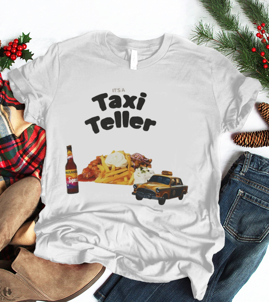 Kebab Fries Taxi Teller With Paulaner Spezi Car T-Shirt