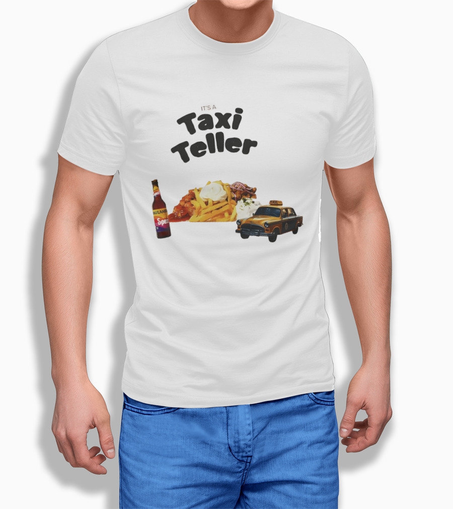 Kebab Fries Taxi Teller With Paulaner Spezi Car T-Shirt