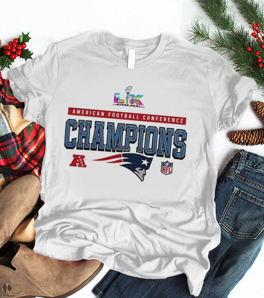 New England Patriots Super Bowl XLIX American Football Conference Champions T-Shirt