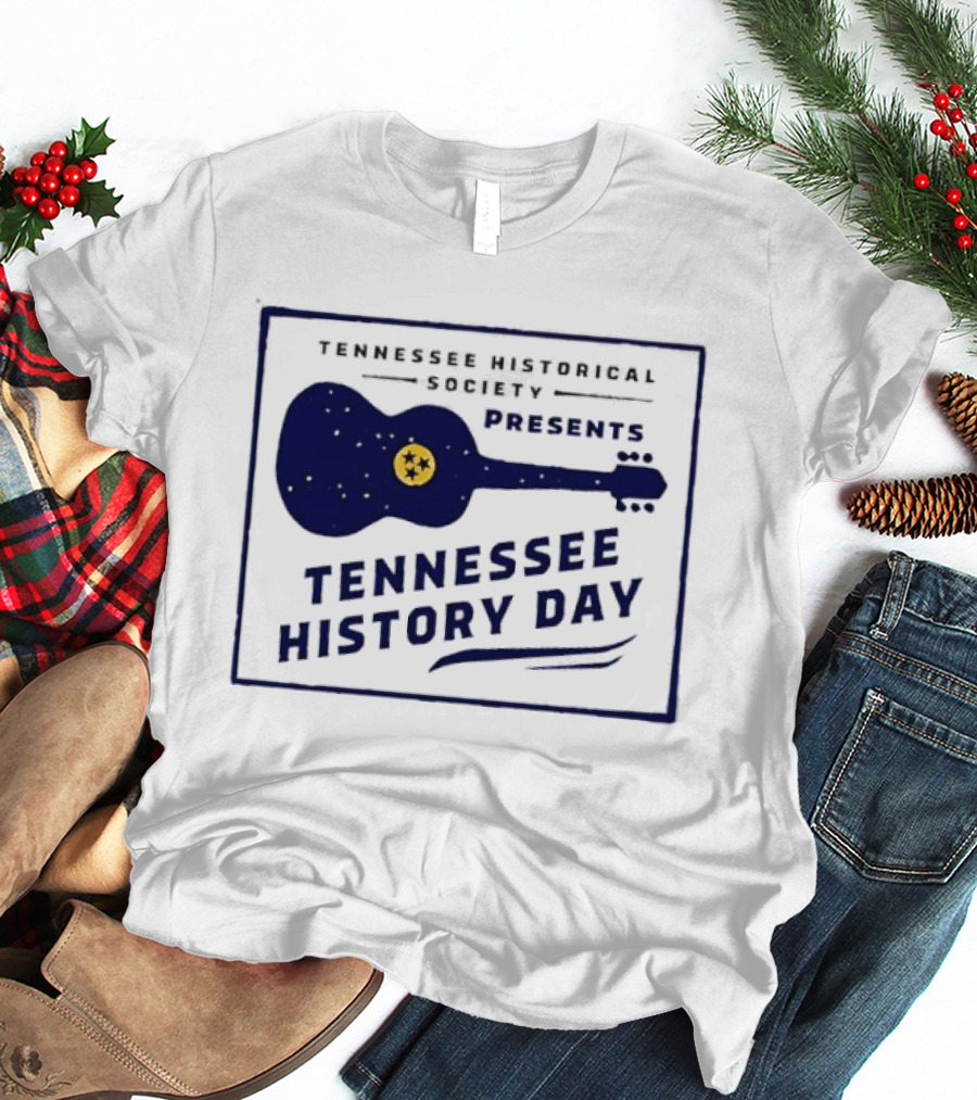 Tennessee Historical Society Presents Tennessee History Day Guitar T-Shirt