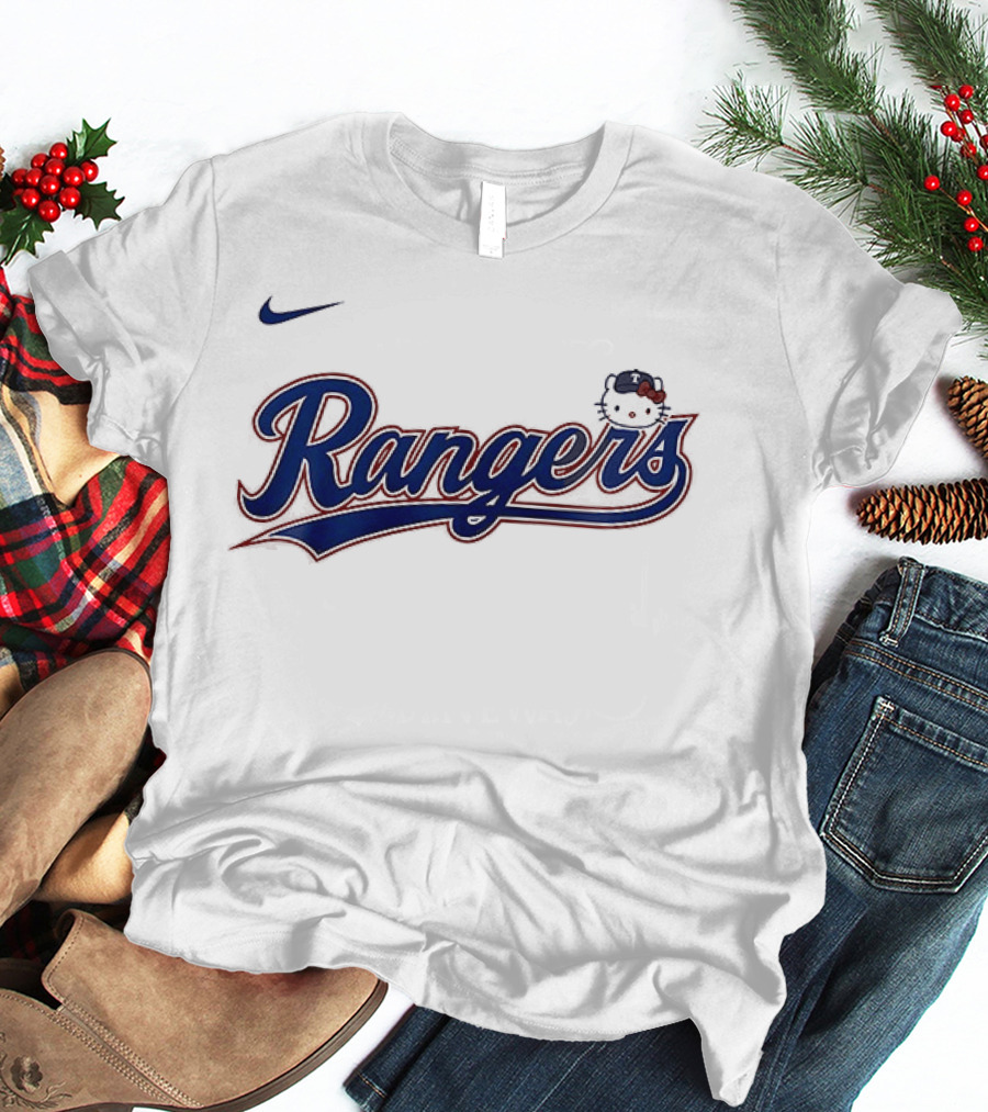 Texas Rangers Hello Kitty Collaboration Nike Rangers T-Shirt